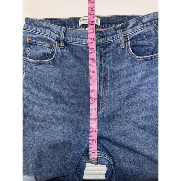 Abercrombie & Fitch Ankle Straight Ultra High Rise Jeans Curve Love 30/10 Long - Picture 11 of 14